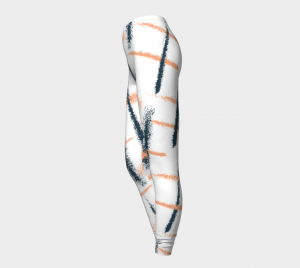 Stylish Crossed Stripes Leggings