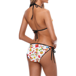 Retro Pattern Bikini Swimsuit