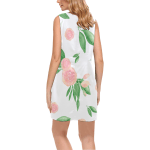 Attractive Floral Sleeveless V-Neck Dress