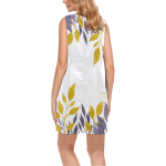 Exclusive Floral Sleeveless V-Neck Dress