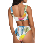 Feather High-Waisted Bikini Swimsuit