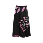 Black Art Crepe Skirt