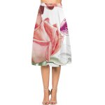 Rose Print Crepe Skirt