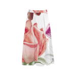 Rose Print Crepe Skirt
