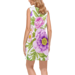 Attractive Floral Sleeveless V-Neck Dress