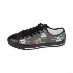 Triangle Print Canvas Sneakers