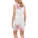 Cute Floral Sleeveless V-Neck Dress