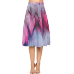 Melting Color Pattern Crepe Skirt