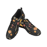Classy Floral Black Breathable Sneakers