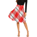 Classy Checkered Pleated Midi Skirt