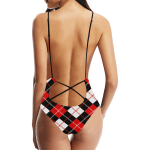 Catchy Checkered One-Piece Swimsuit