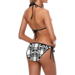Checkered Pattern Bikini Swimsuit