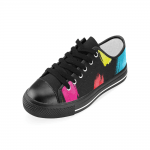 Black Color Touch Canvas Sneakers