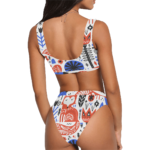 Fox Art High-Waisted Bikini Swimsuit