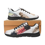 Feather Print Breathable Sneakers