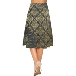 Women's Paisley Crepe Skirt