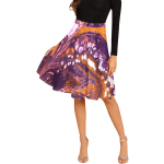 Women's Abstract Pleated Midi Skirt