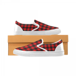 Checkered Pattern Slip on Shoes