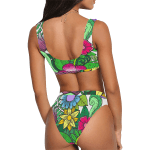 Greenery High-Waisted Bikini Swimsuit