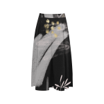 Women's Floral with White Wash Crepe Skirt