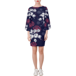 Floral pattern with flowers Bell Sleeve Dress
