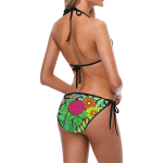 Greenery Pattern Bikini Swimsuit