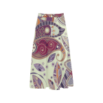 Paisley Print Crepe Skirt