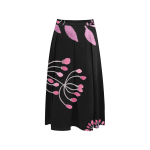 Black Art Crepe Skirt