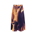 Classy Fire Pattern Crepe Skirt