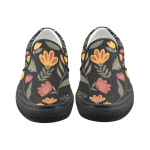 Floral With Black Slip On Shoes