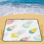 Raining color pattern Foldable Beach Mat