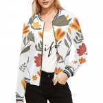 Beautiful Floral Casual Stripes Jacket