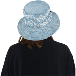 Floral Chain Denim Unisex Bucket Hat