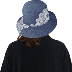 Denim Printed Unisex Bucket Hat