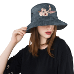 Floral Denim Unisex Bucket Hat