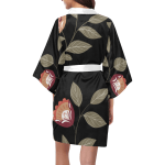 Lovable Leaf Short Kimono Robe
