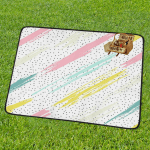 Colorful And Dot Foldable Beach Mat