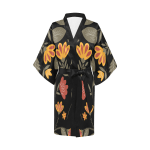 Precious Leaf Short Kimono Robe