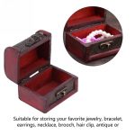 Vintage Wooden Jewellery Case Classical Container Ring Necklace Earring Bracelet Display Storage Box Holder Clasp Closure Design 3