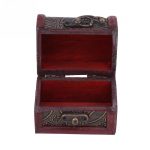 Vintage Wooden Jewellery Case Classical Container Ring Necklace Earring Bracelet Display Storage Box Holder Clasp Closure Design 5